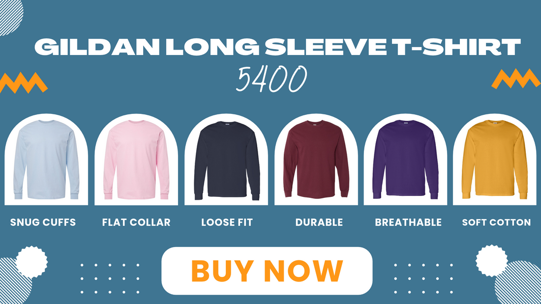 Gildan 5400 Long Sleeve T-Shirt: Premium Comfort, Durability & Everyday Performance
