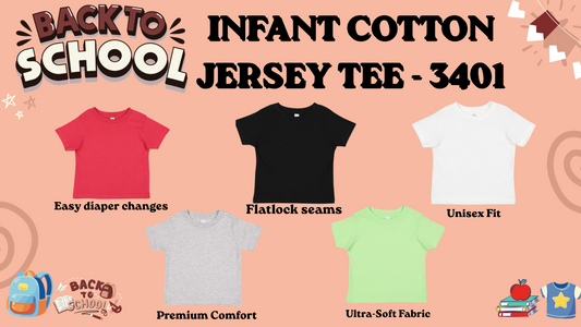 Back-to-School Comfort Starts with the Infant Cotton Jersey Tee 3401