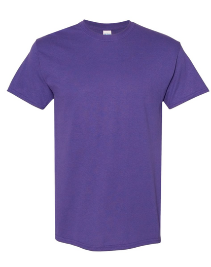 GILDAN ADULT SHORT SLEEVE (SECONDARY)- 5000(S-M-L-XL)