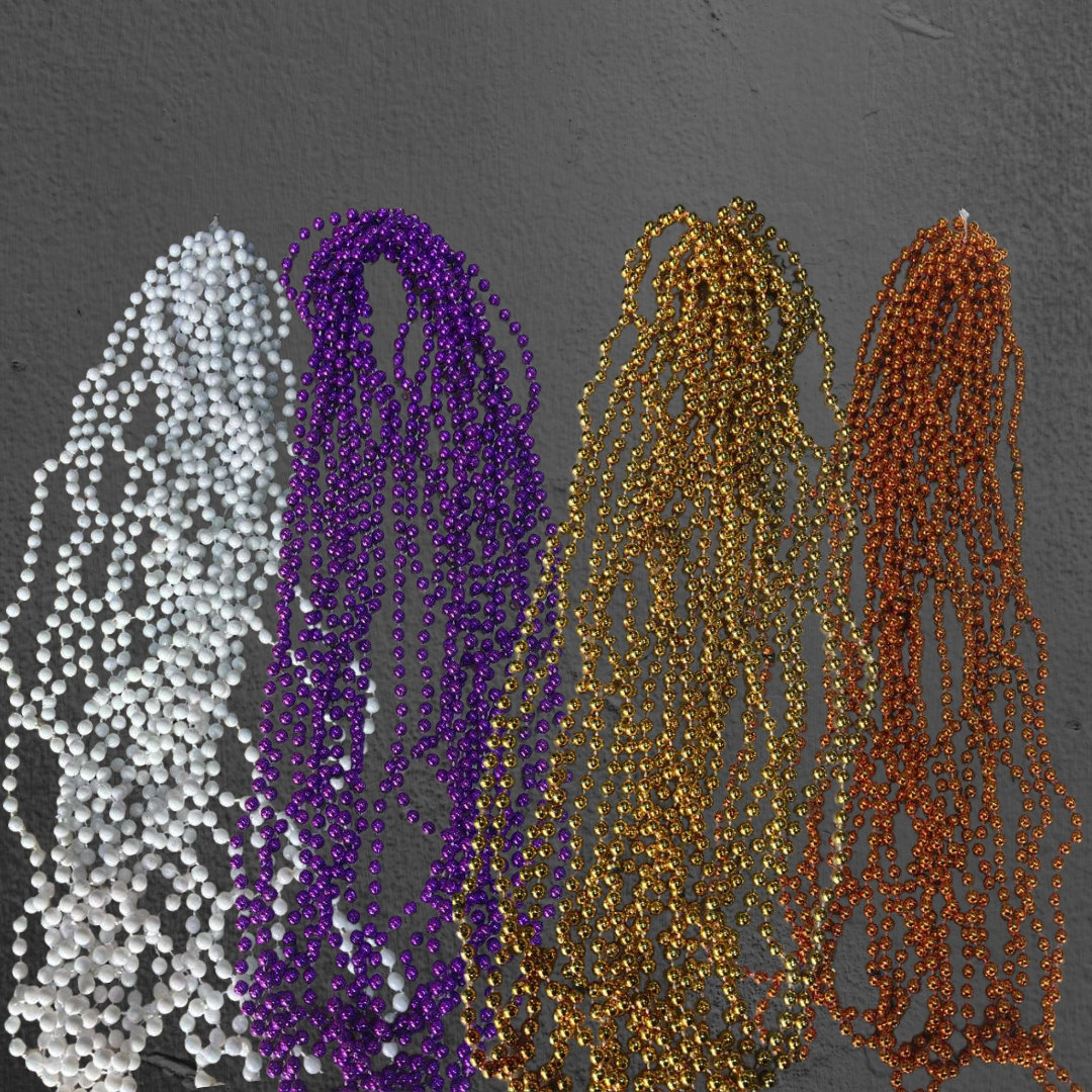MARDI GRAS PLAIN BEADS